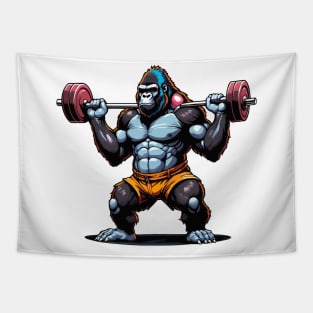 Deadlift Gorilla Tapestry