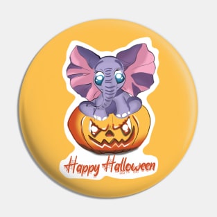 Happy halloween elephant Pin