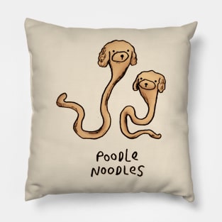 Poodle Noodles Pillow