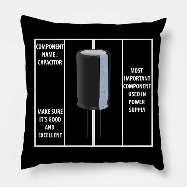 Capacitor Component Pillow by LetShirtSay