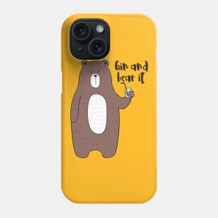 Gin and Bear It - Gin Drinker Gift Phone Case