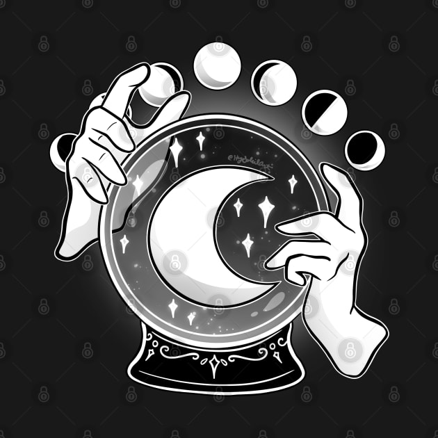 Moonlit Crystal Ball by heysoleilart