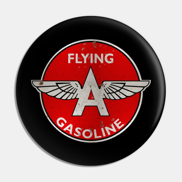 Flying A Gasoline rusted version Pin by Hit the Road Designs