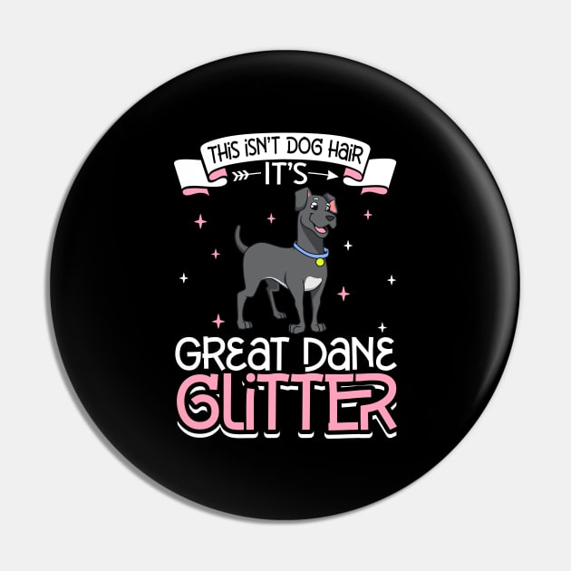 Great Dane glitter Pin by Modern Medieval Design