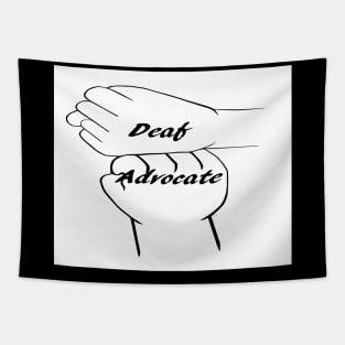 Deaf Advocate B&W Tapestry