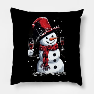 Funny snowman Pillow