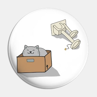 A spoiled cat Pin