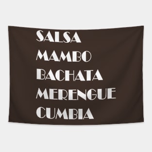 Salsa Mambo Bachata Merengue Cumbia Tapestry