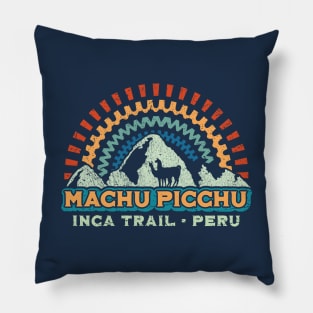 Machu Picchu Retro Inca - Peru Pillow