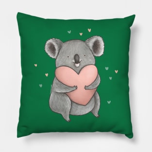 Koala Heart Pillow