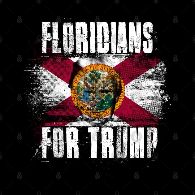 Floridians For Trump - Trump 2020 Patriotic Flag by Family Heritage Gifts
