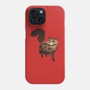 Fluffy Brown Tabby Cat Phone Case