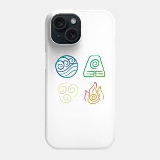 Avatar symbols of the four nations Phone Case