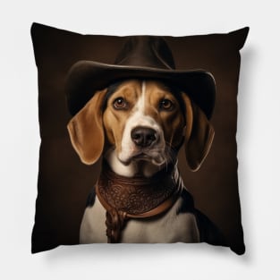 Cowboy Dog - Beagle Pillow