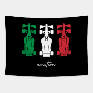 Tifosi 'Emotion' Italian Flag F1 Design Tapestry