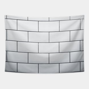 Subway tile (white) Tapestry