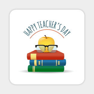 Happy Teachers Day Illustration Magnet