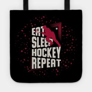 Eat Sleep Hockey Repeat Hockey Lovers Tote