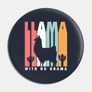 Llama with no drama Pin