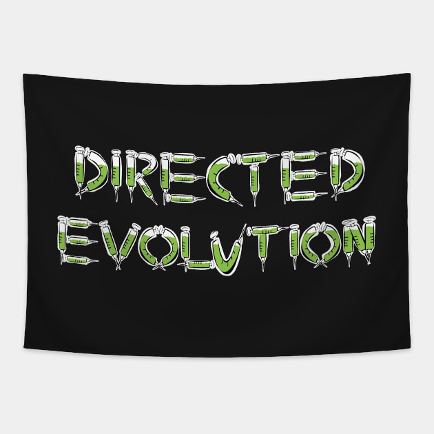 Directed Evolution Graphic Word Art of medical devices forming the phrase Directed Evolution Tapestry by pelagio