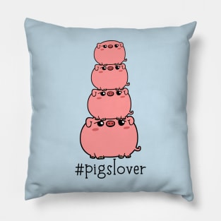 Pigs Lover Funny Pig Stack Pillow