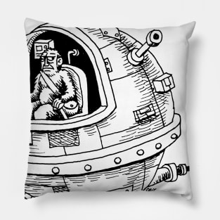 Yeti crusing space Pillow