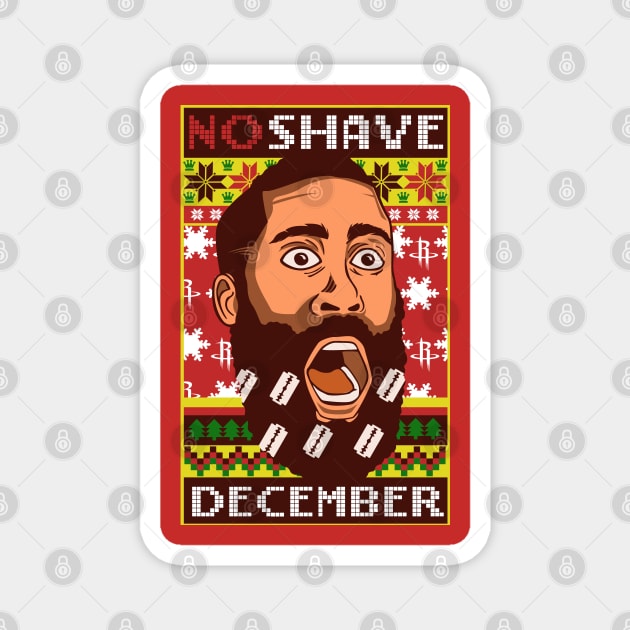 No Shave December Magnet by bikonatics