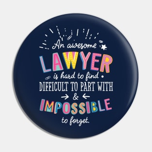 An awesome Lawyer Gift Idea - Impossible to Forget Quote Pin