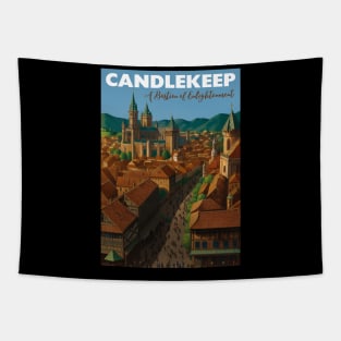 Candlekeep Tourism Poster - Sword Coast DND Art Sticker Tapestry