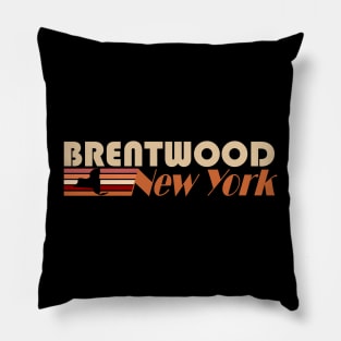 vintage 1980s style Brentwood, New York Pillow