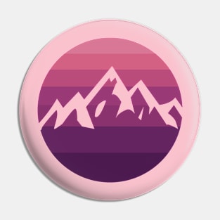 Multi-Color Mountain Pin