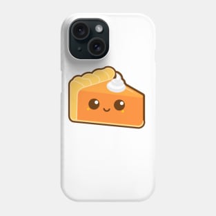 kawaii pumpkin pie slice women cute face tshirt shirt foodie cartoon anime Phone Case