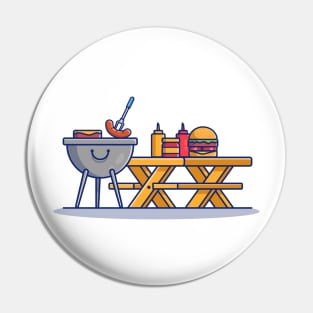 Barbecue Time Pin