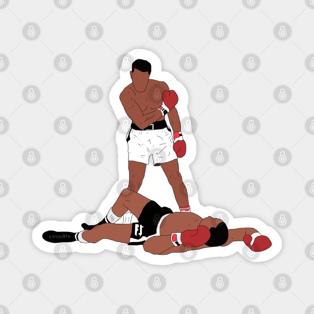 Muhammad Ali Iconic Pose Magnet by rattraptees