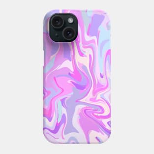 Marbled Pink Purple Turquoise Phone Case