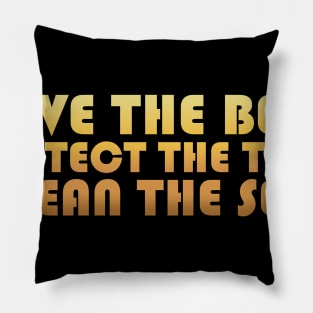 Save the Bees and Trees Pillow