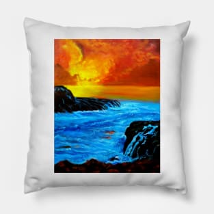 Fiery Sunset Pillow