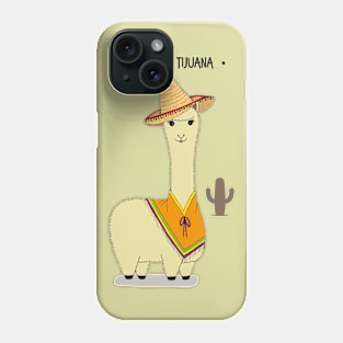 Cute Funny Llama in Tijuana Character Phone Case