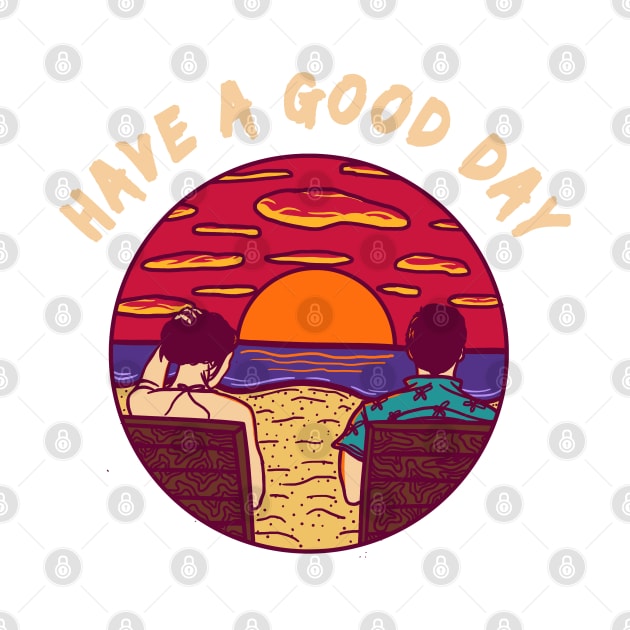 have a nice day illustration design by adhitama