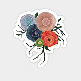 Abstract flower design Magnet