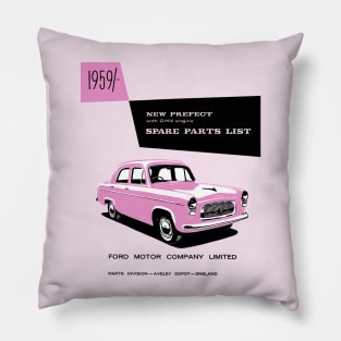 FORD PREFECT - PARTS LIST - book cover Pillow