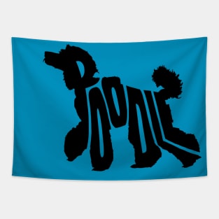 Poodle Black Tapestry