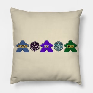 Games She Likes Horizontal Logo Pillow