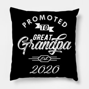 New great grandpa - Promoted to great grandpa est. 2020 Pillow