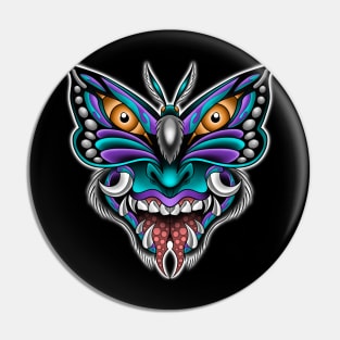 moth mask Pin