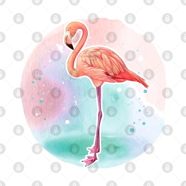 Tropical flamingo by TheDesigNook