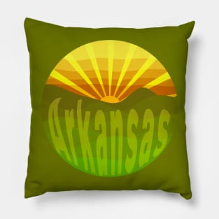 Arkansas Ozark Sunrise design Pillow