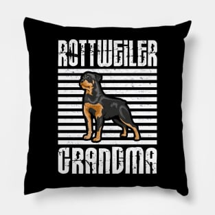 Rottweiler Grandma Proud Dogs Pillow