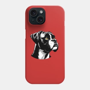 Stunning and Cool Boxer Monochrome and Gold Portrait for Father's Day Phone Case
