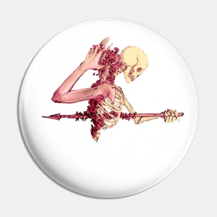 Impaled Skull Pin